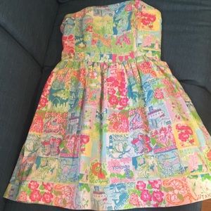 Lilly Pulitzer State of Mind Strapless Dress